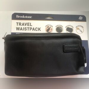 Brookstone Black Convertible Travel Waistpack